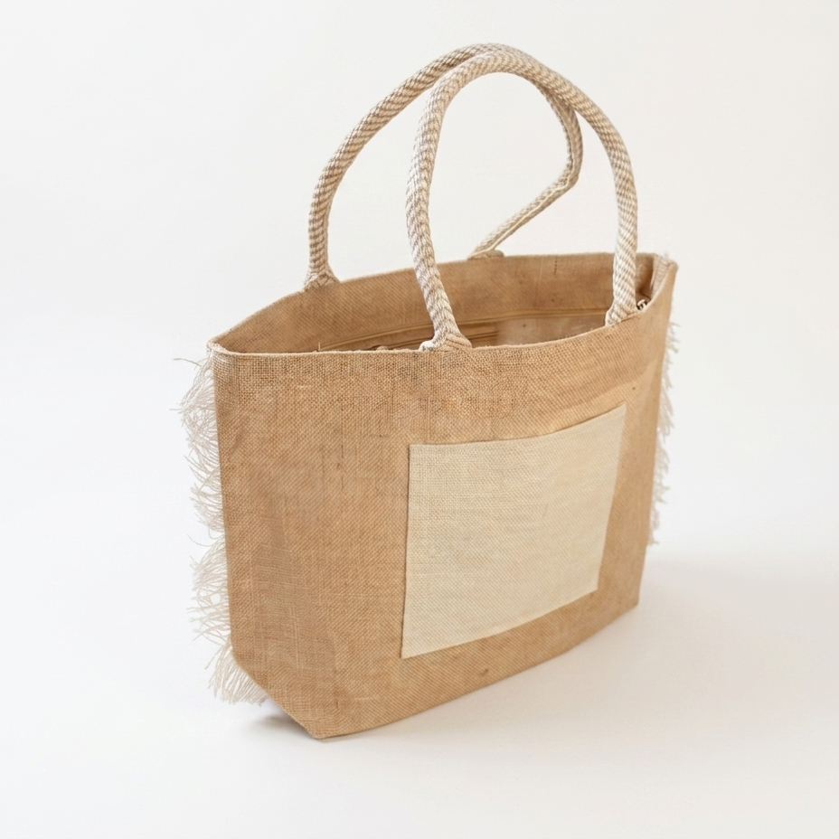 Borsa in Juta Naturale