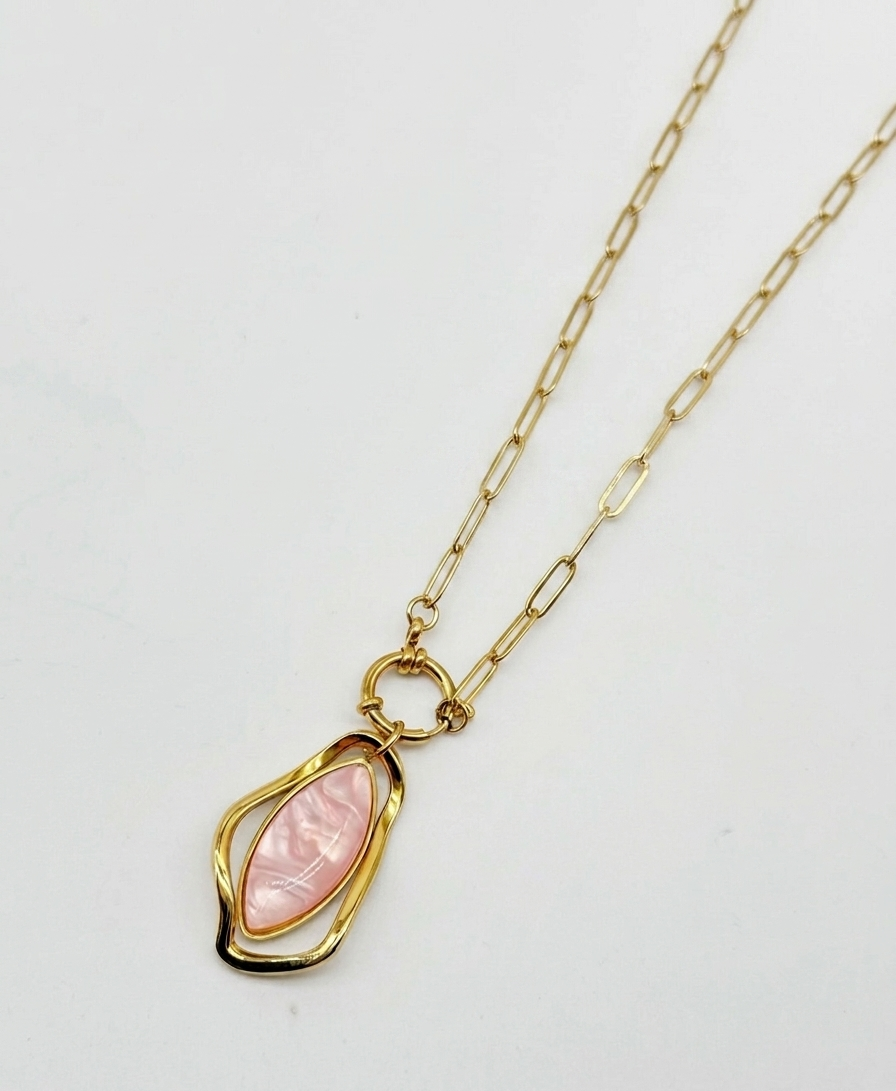 Collana Aura Pietra Rosa
