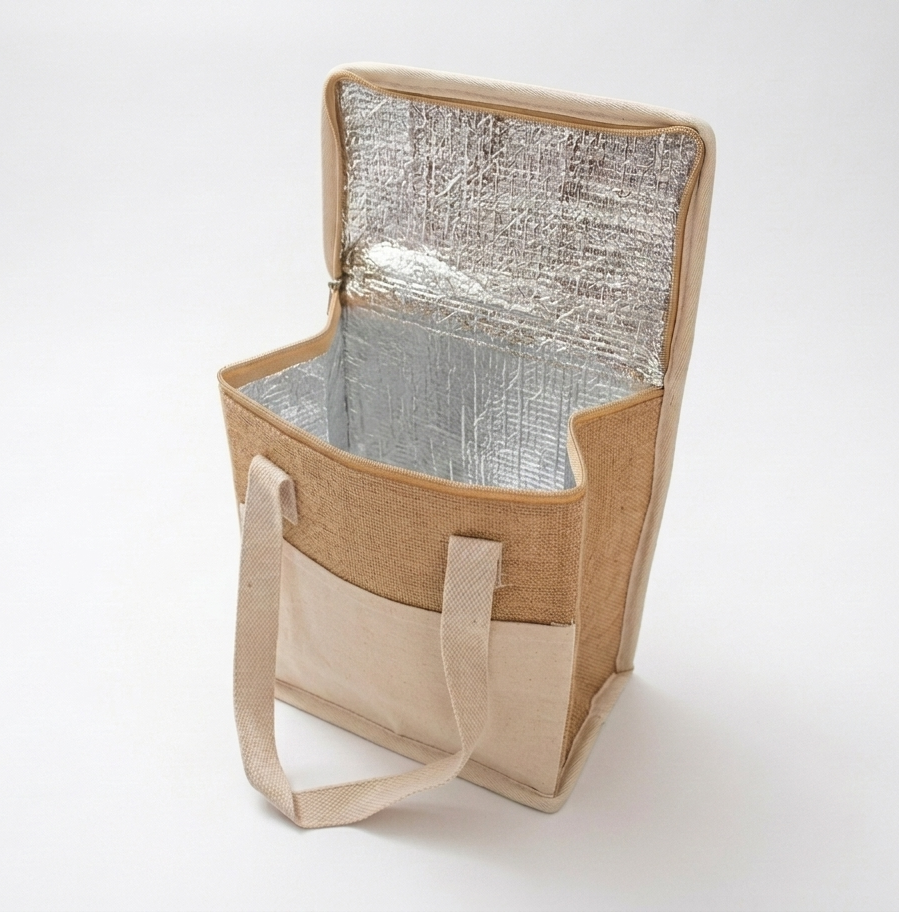Borsa Termica in Juta Naturale